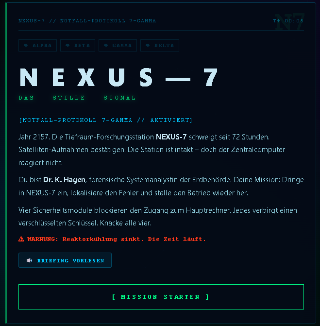 NEXUS-7 · Das stille Signal