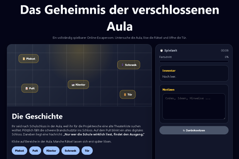 Das Geheimnis der verschlossenen Aula