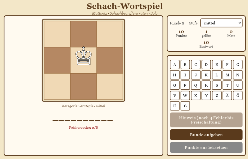 Schach-Wortspiel