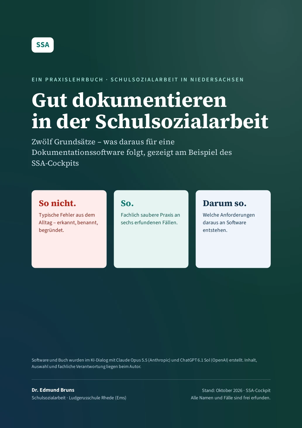 Cover des Praxislehrbuchs Gut dokumentieren in der Schulsozialarbeit